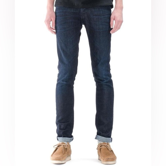 BRAND NEW NUDIE JEANS ‘Grim Tim’ skinny straight fit in Navy Thunder - Picture 3 of 12